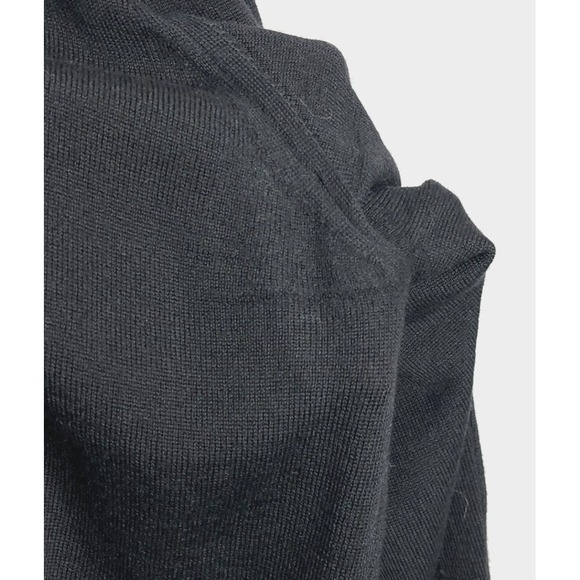 HARRY ROSEN Merino Wool Sweater Mens L Black Pullover Lightweight Classic‎ Knit - Picture 8 of 8
